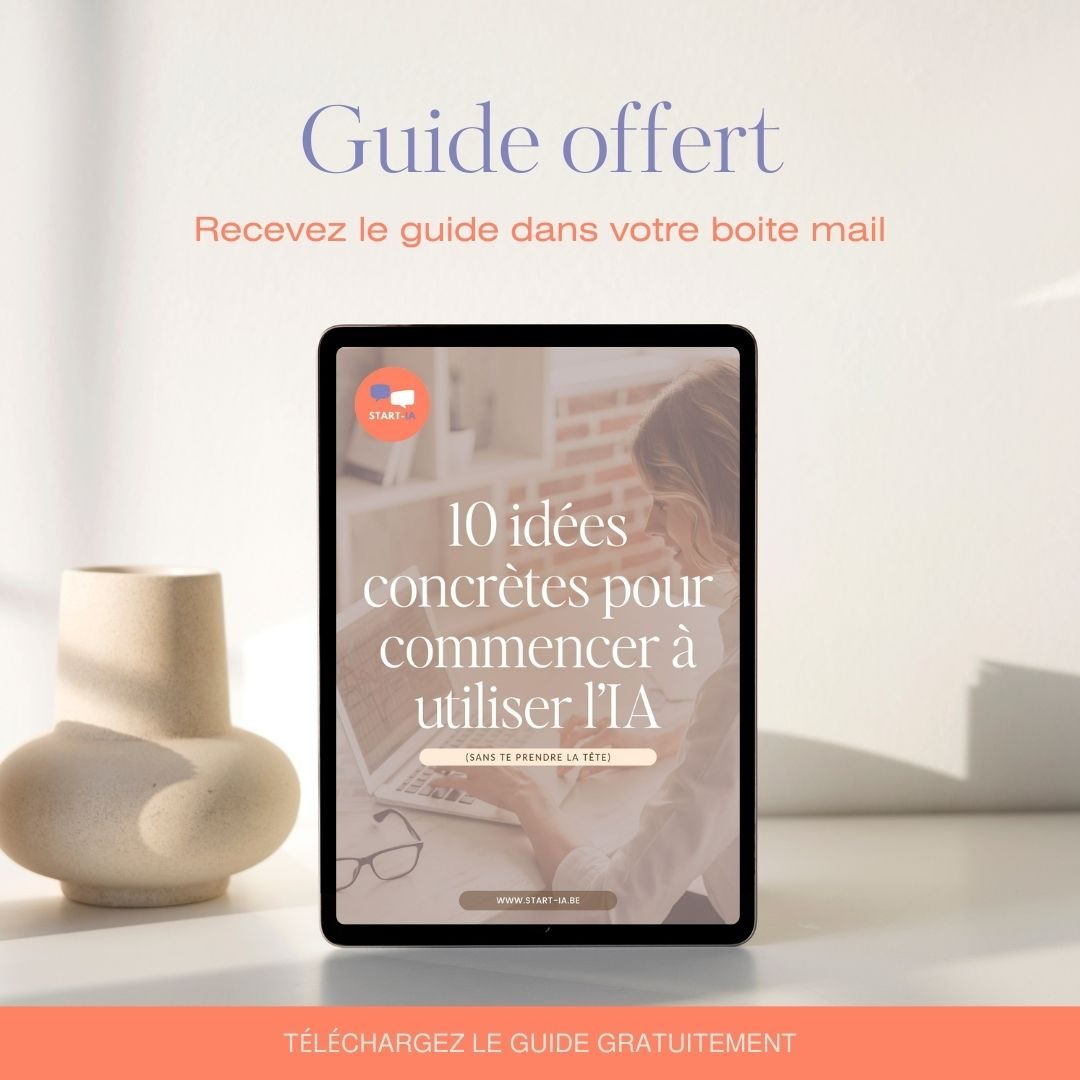 Mock up FREEBIE 1 - 10 idées concrètes pour commencer à utiliser l’IA